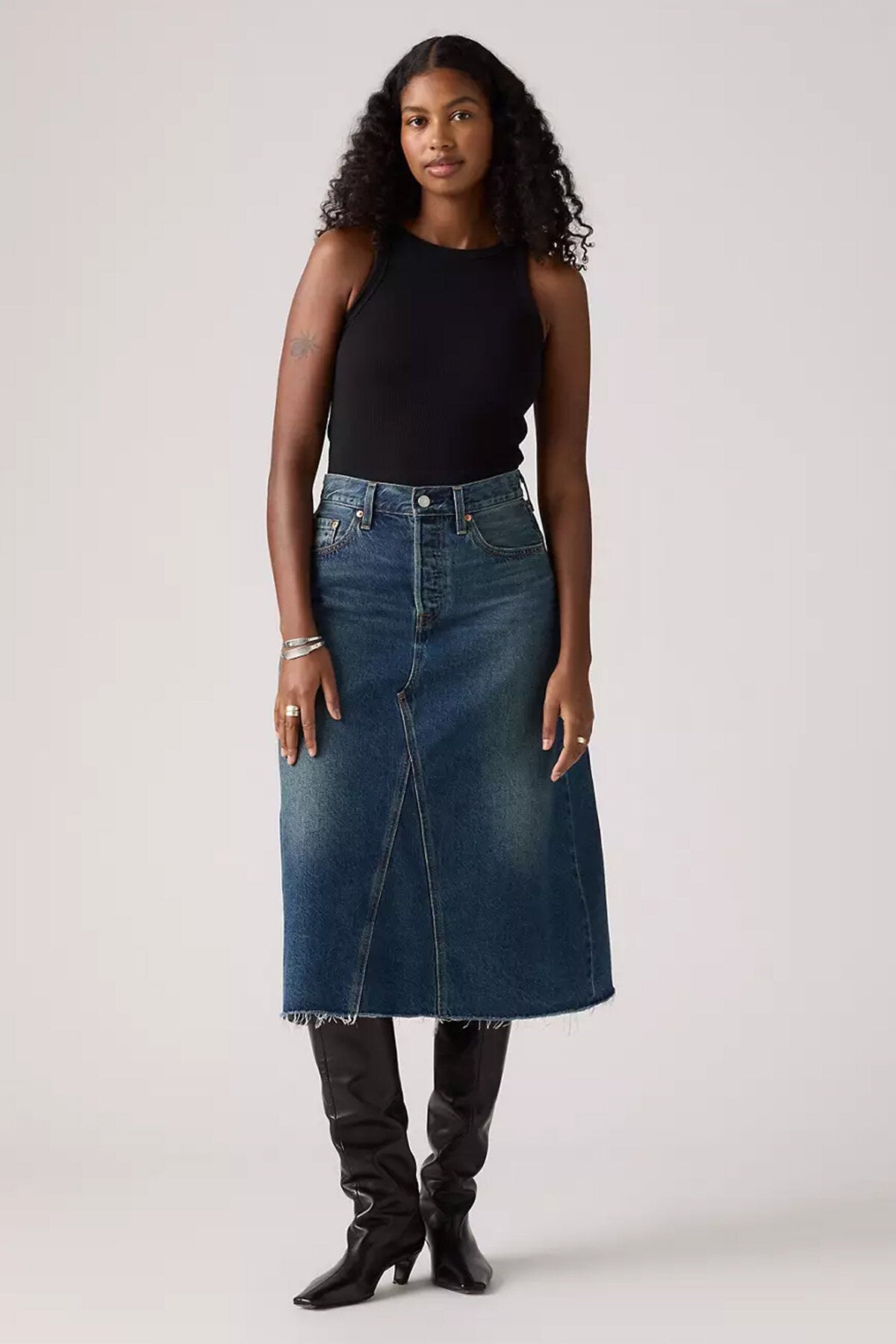 High Rise A-line Decon Skirt Hinged heart by Levis | Women | WP Store