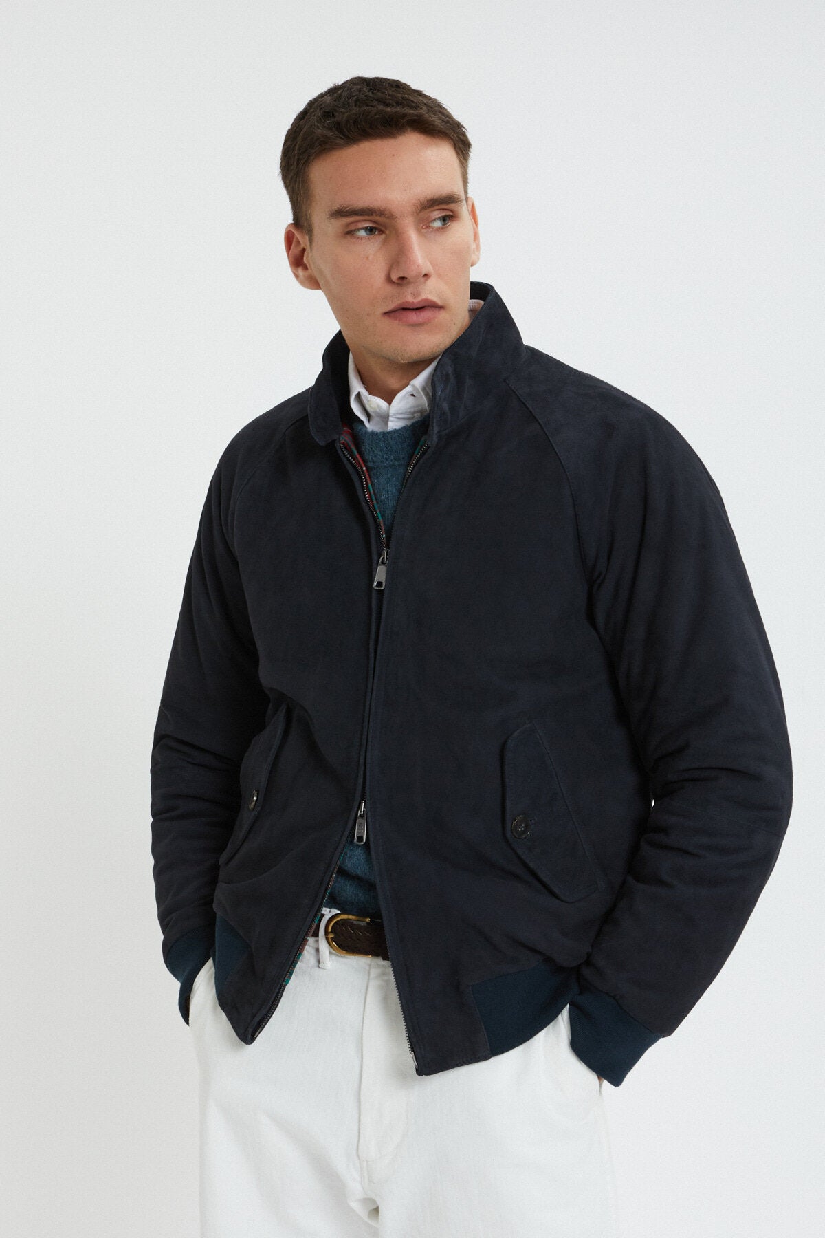 Winter G9 Suede Navy by Baracuta Men WP Store