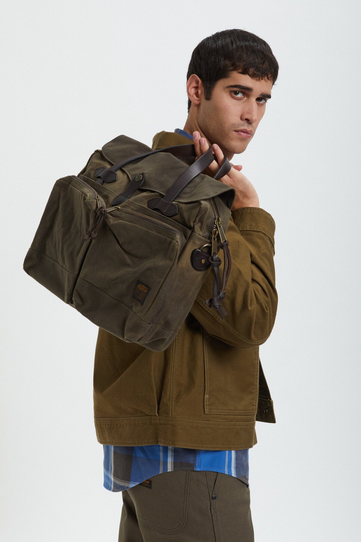 24 HOUR TIN CLOTH BRIEFCASE Otter green by Filson Man | Men | WP Store