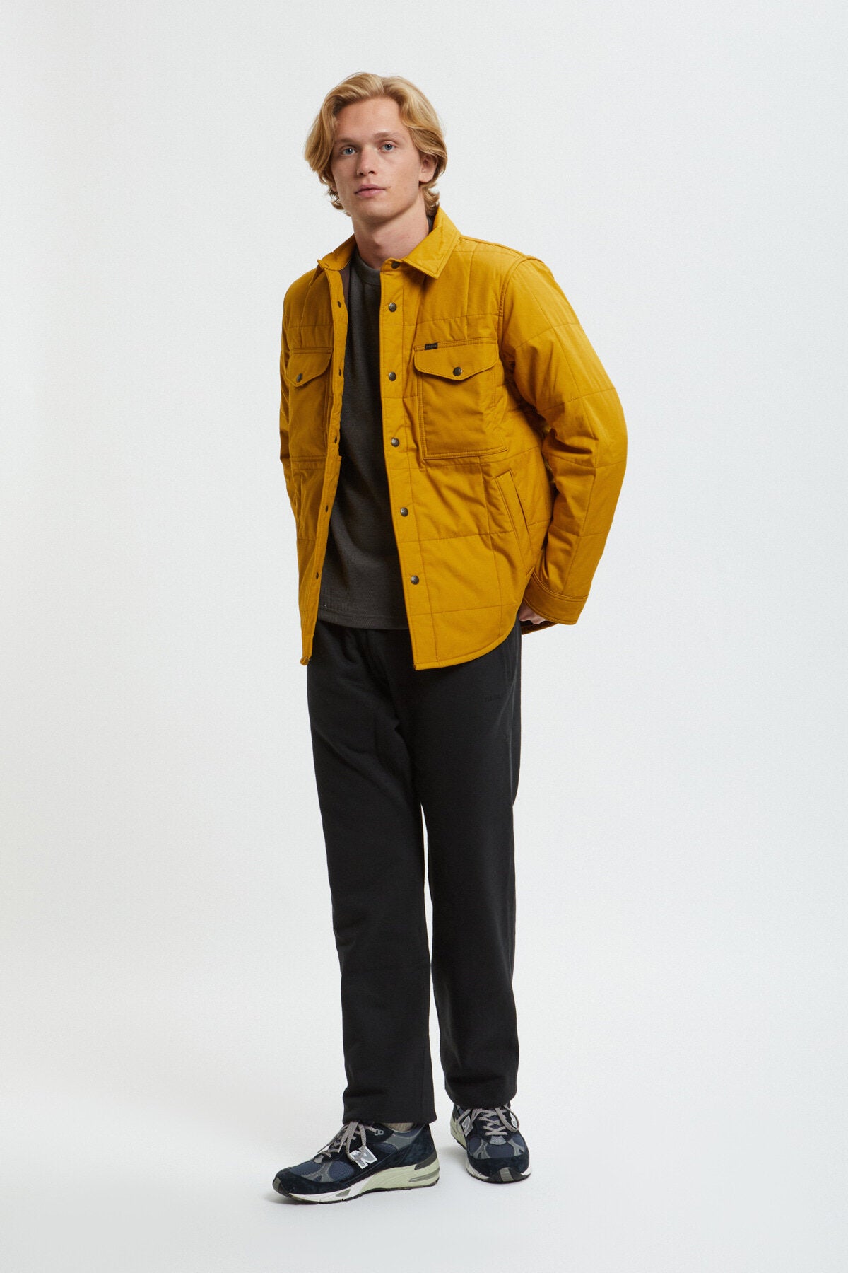 COVER CLOTH QUILTED JAC-SHIRT Yellow ochre by Filson Man