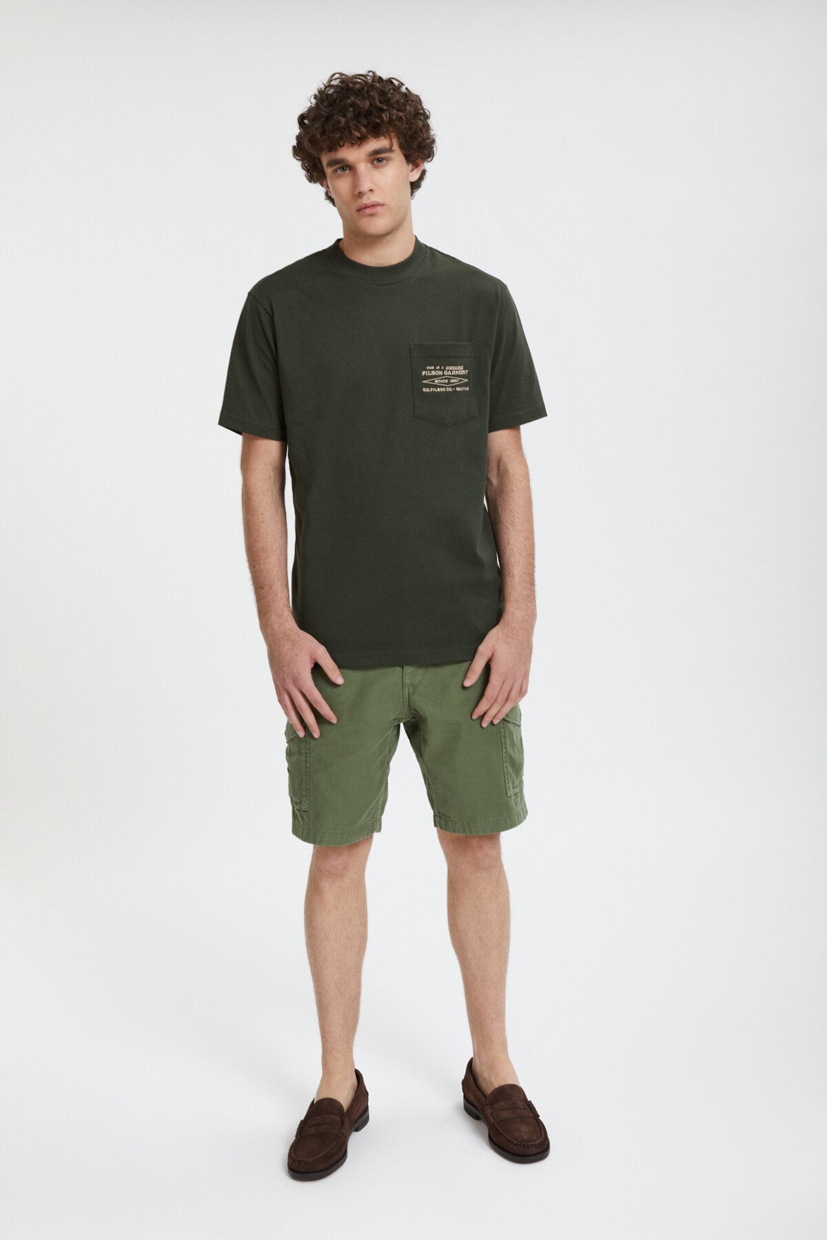 FIELD CARGO SHORTS Washed fatigue green by Filson Man | Men