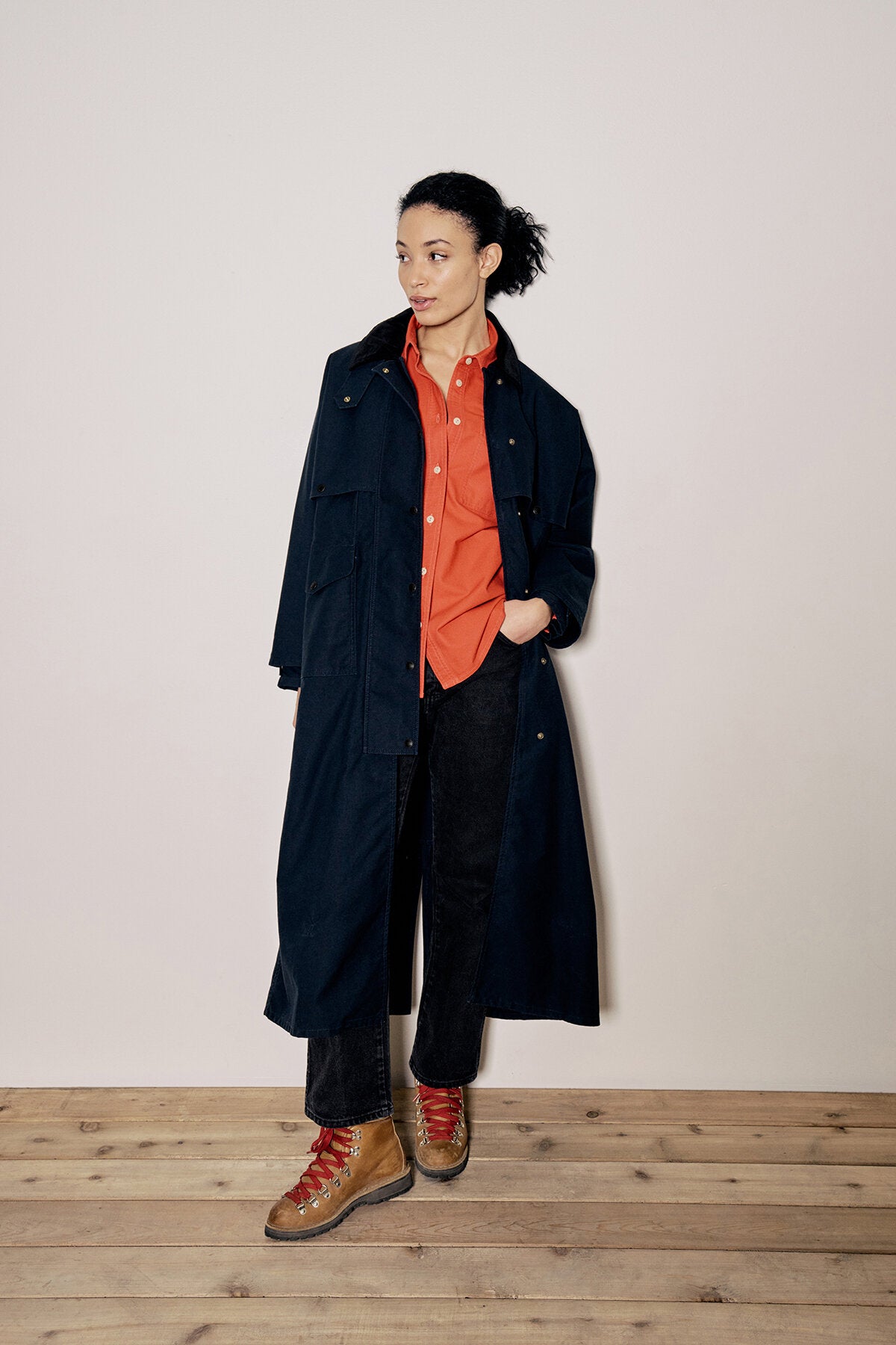 WOMEN'S DRY TIN DUSTER COAT Navy by Filson Woman | Women | WP Store