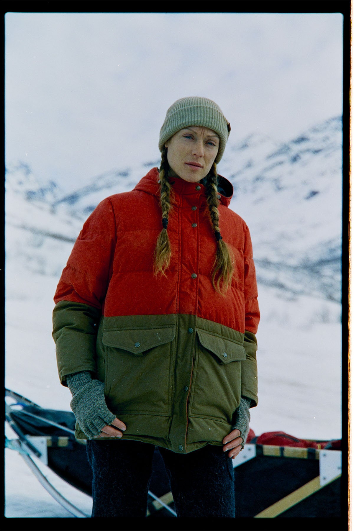 WOMEN'S WAXED DOWN PARKA Campfire/dark tan by Filson Woman