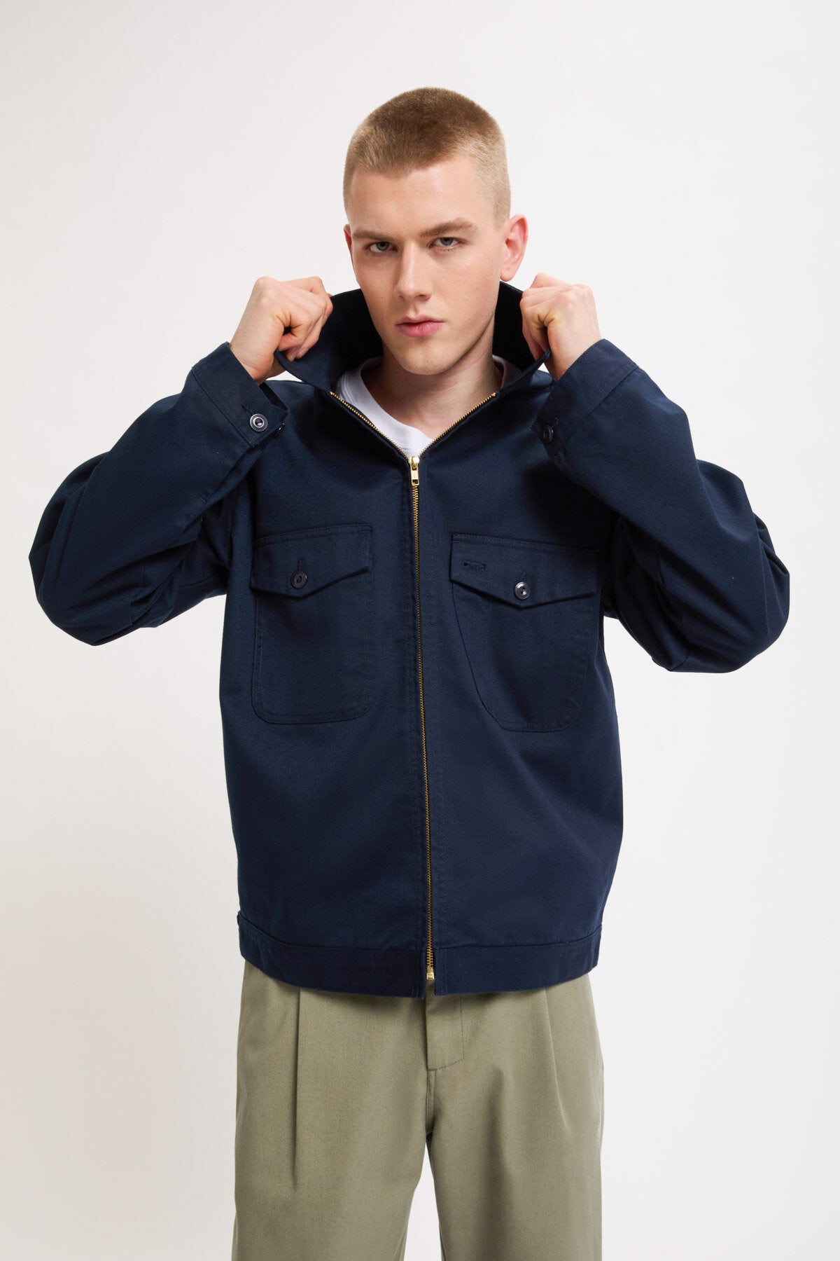 Zip Up Jacket Navy by Universal Overall | Unisex | WP Store