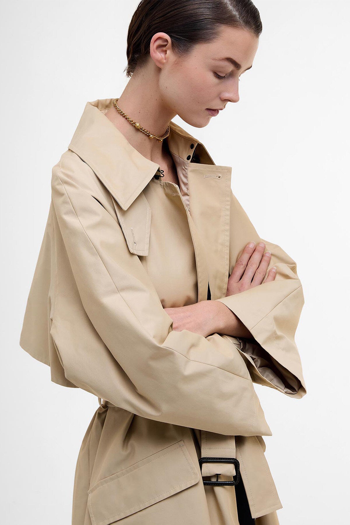 Barbour The Edit by Alexa Harley Showerproof Trench Coat Lt