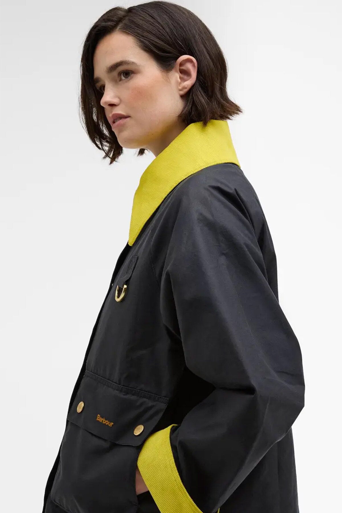 Barbour Icons Spey Waxed Jacket Navy/classic by Barbour Lady