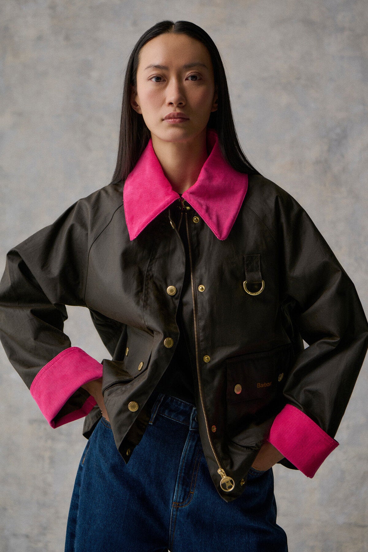Barbour Icons Spey Waxed Jacket Olive/classic by Barbour Lady