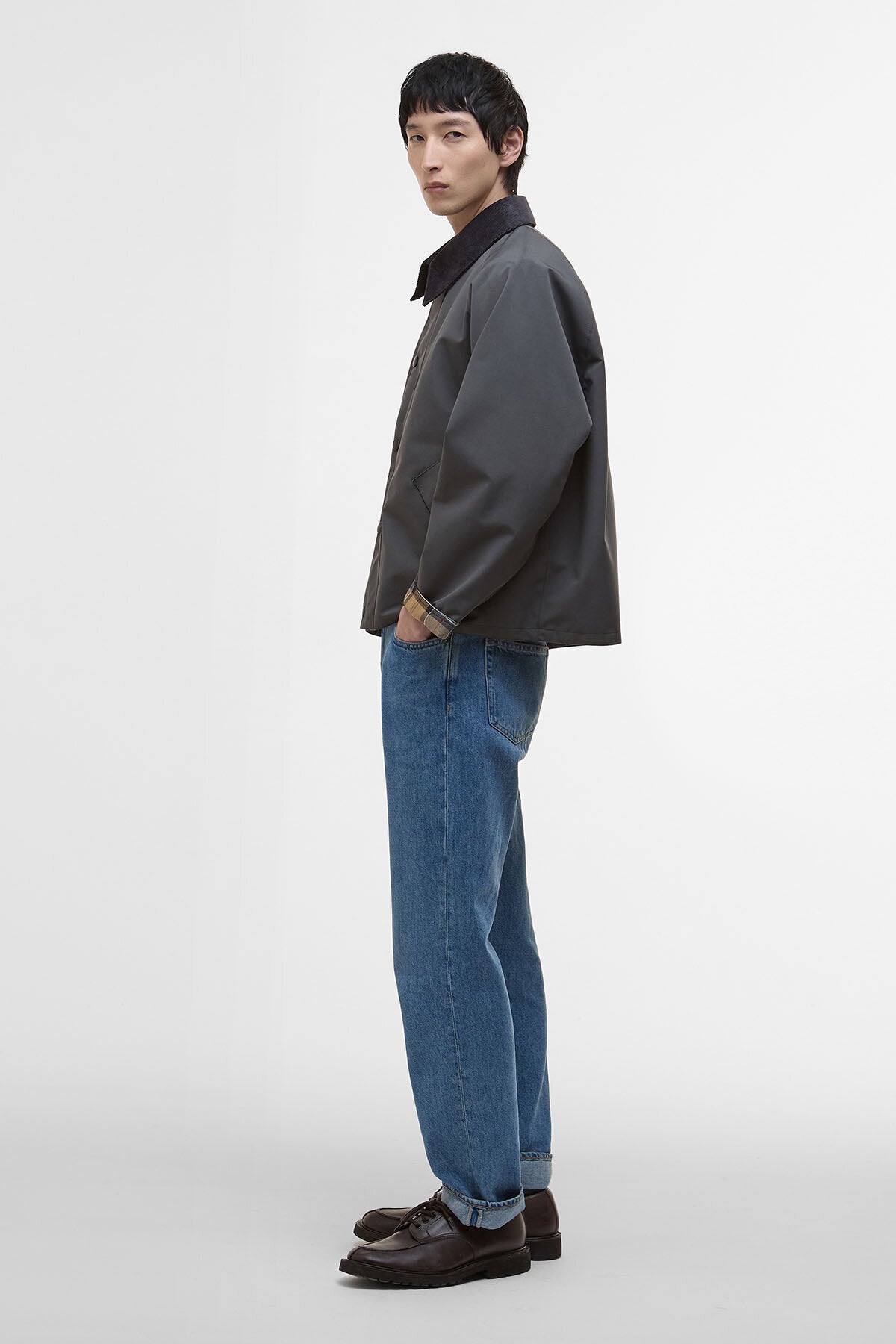 BARBOUR × SALON REVERSIBLE TRANSPORT 36 Buy Oversized Reversible Transporter Jacket for GBP 299.00