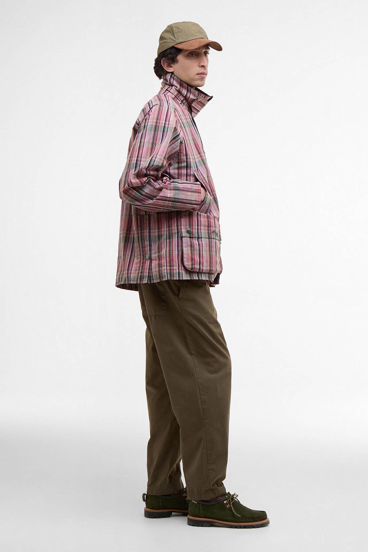 Barbour x NOAH Madras Bedale Casual Jacket Noah madras pink Barbour x NOAH Madras Bedale Casual Jacket Noah madras pink