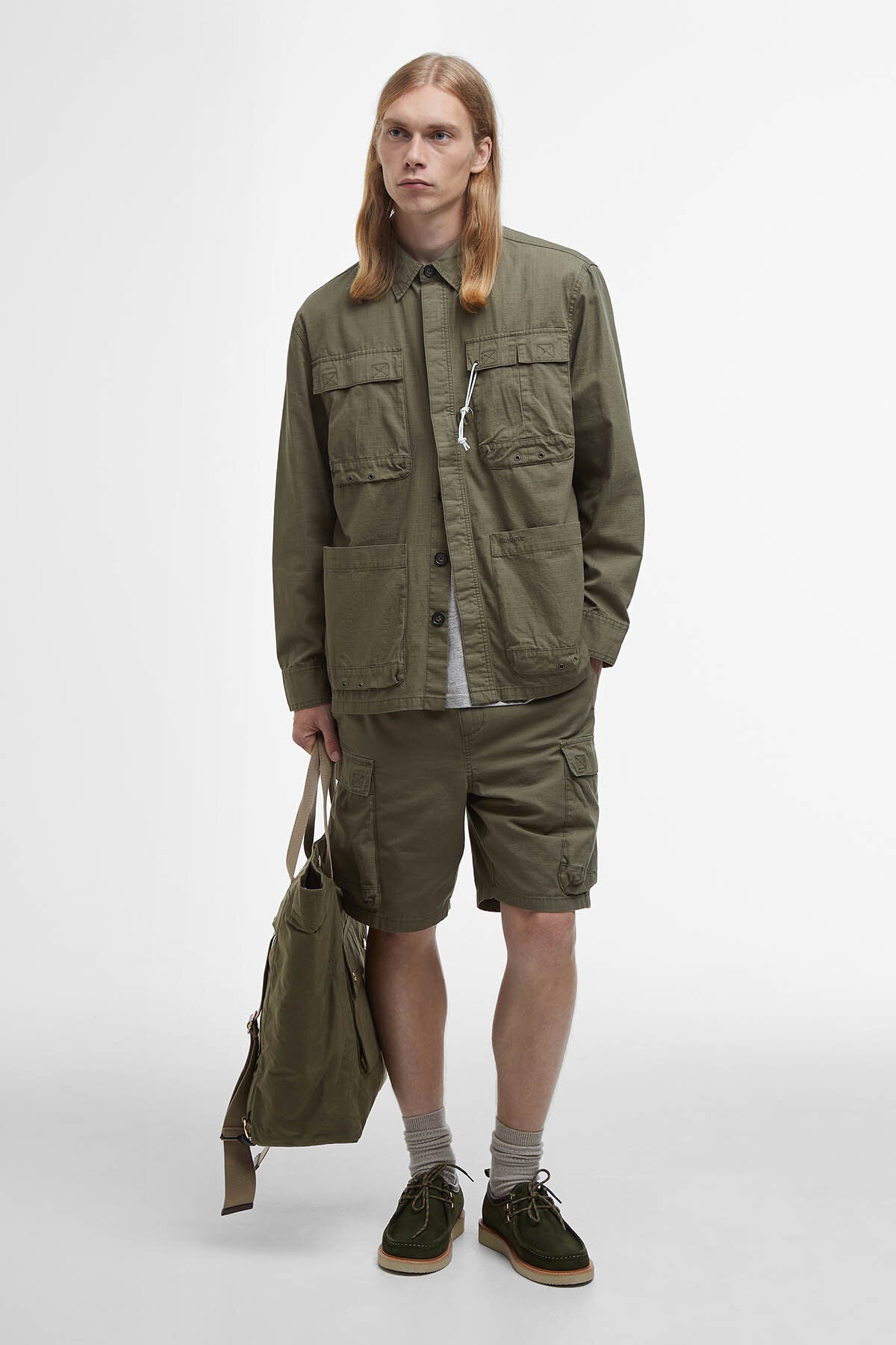 Barbour Westmorland Ripstop Overshirt Burnt olive by Barbour | Men