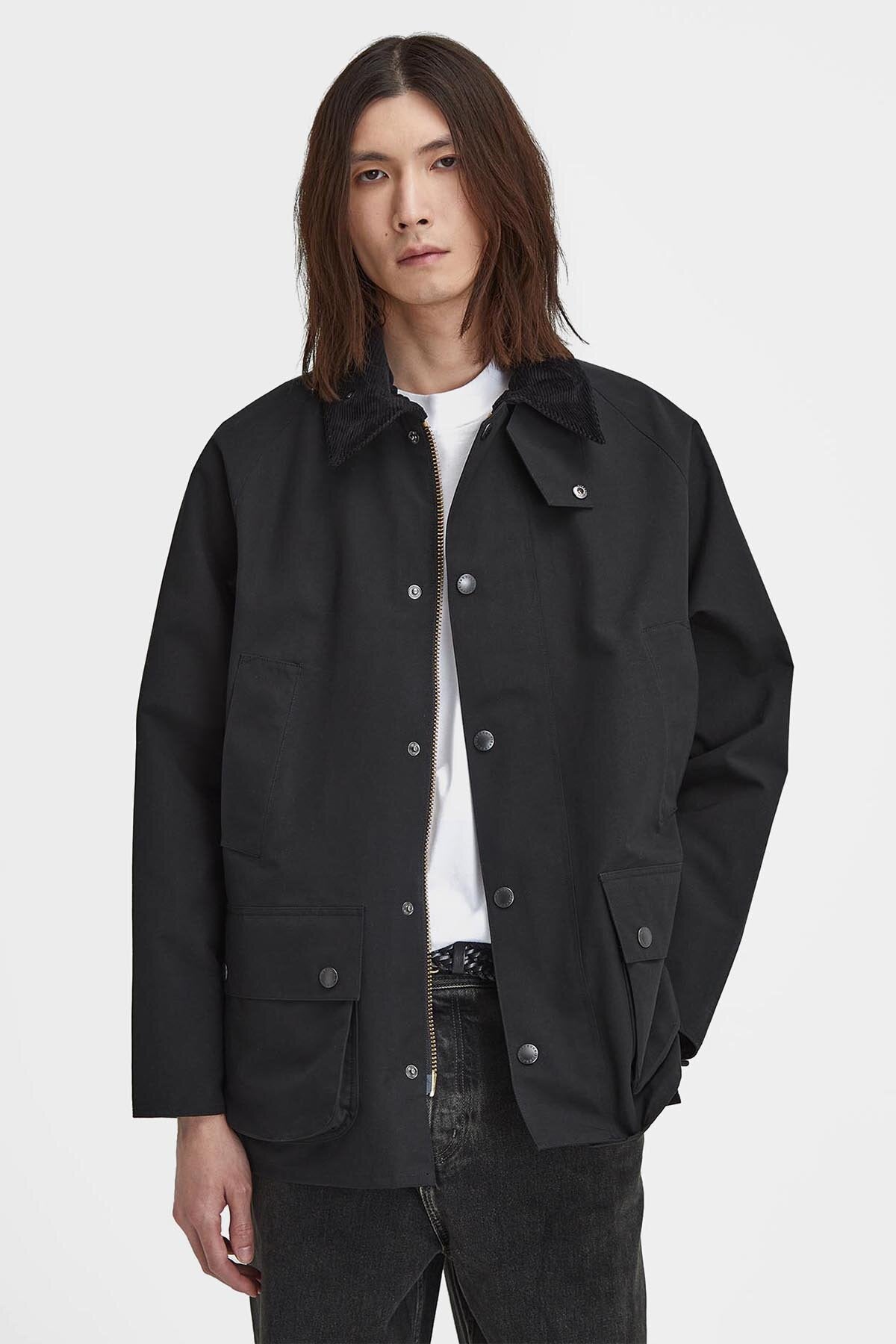 Barbour Classic Bedale Showerproof Jacket Black by Barbour