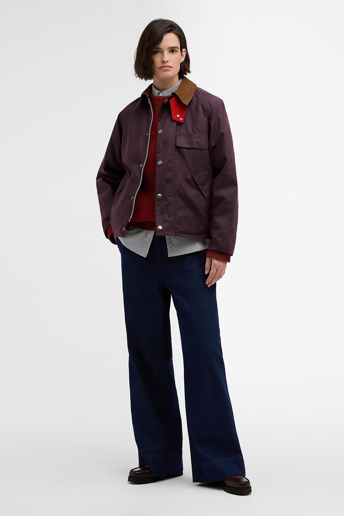 Paul Smith loves Barbour Transport Waxed Jacket Grape by Barbour