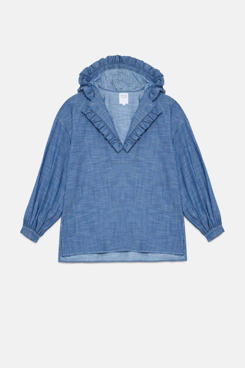 Chambray Mexican Parka-type Pullover