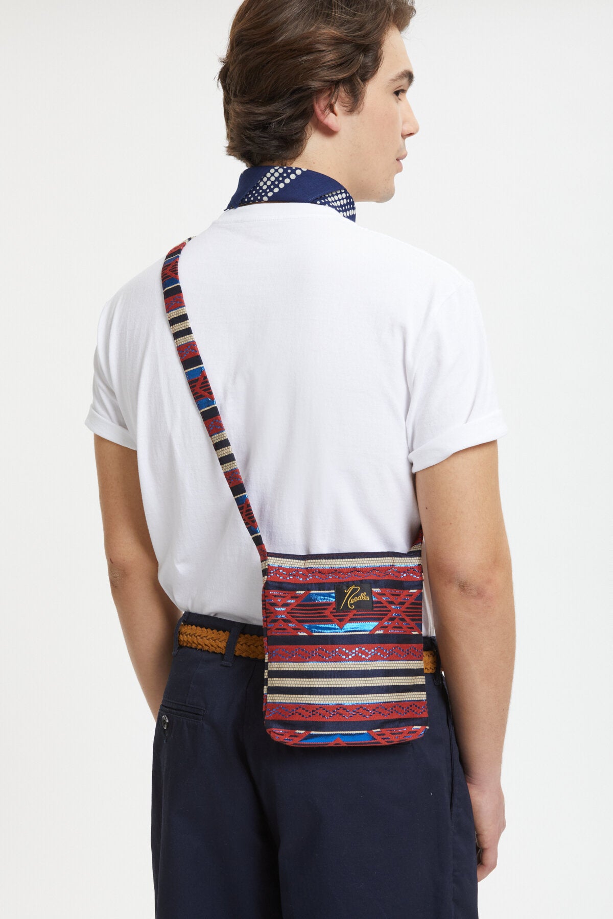 Mini Book Bag Native Jacquard Red/blue by Needles | Men | WP