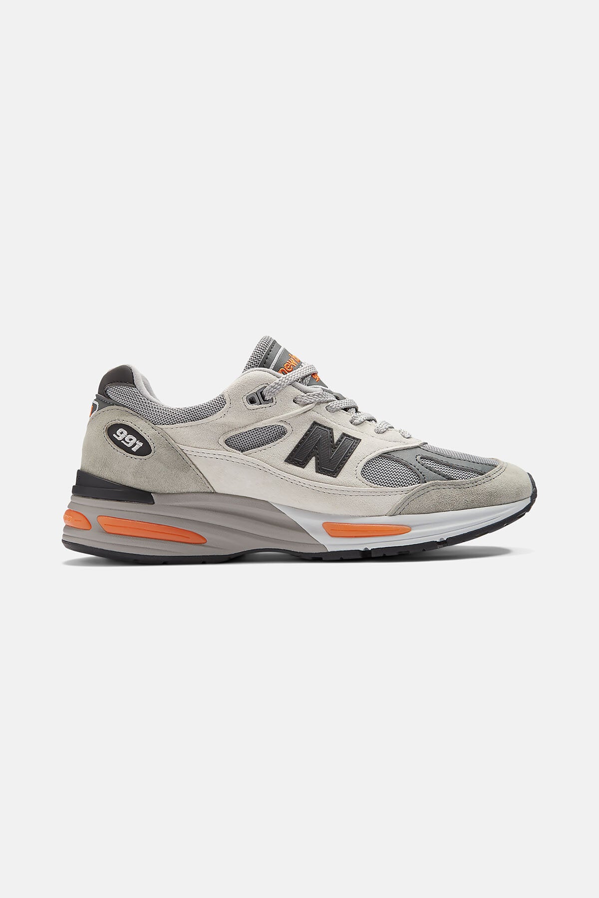 Made in UK 991V2 Winter Flare Shoes Grey by New Balance | Unisex