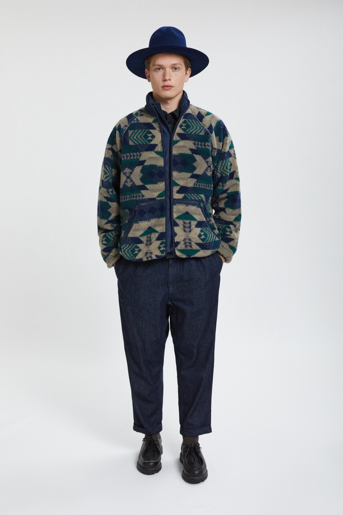 Mil Jersey Reversible Jacquard Native by Beams | Men | WP Store 