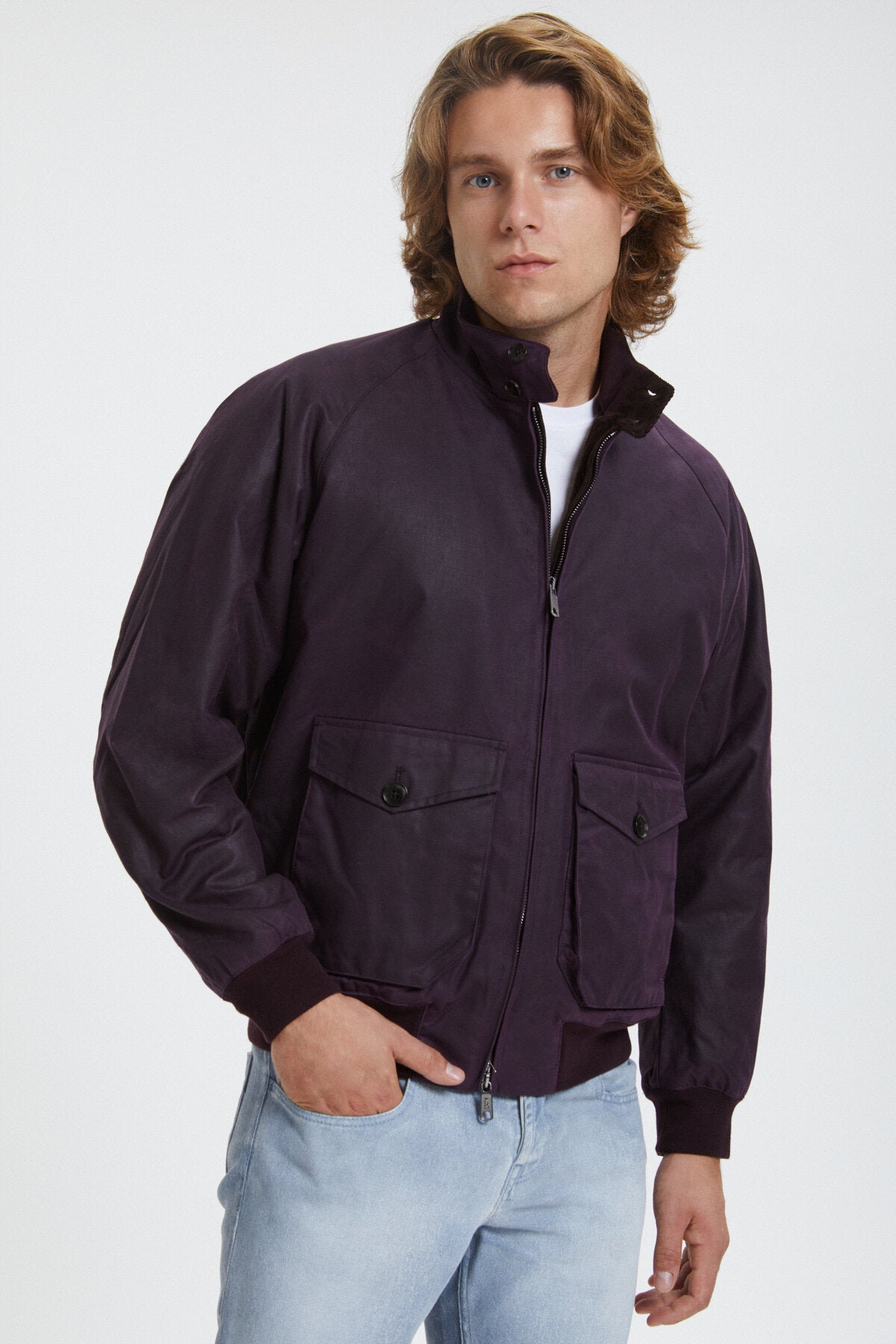 G9 Waxed Pocket Purple plum by Baracuta | Men | WP Store