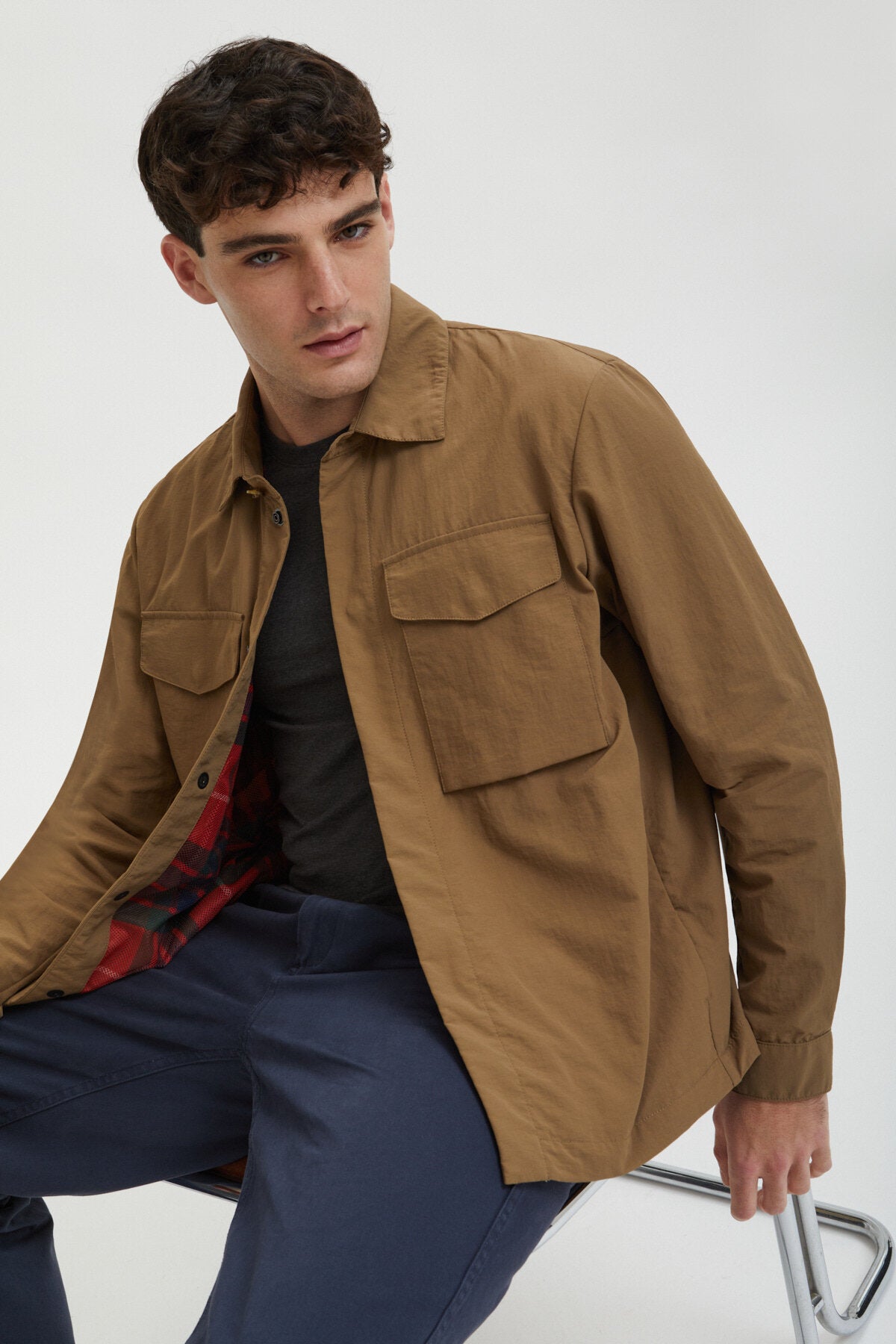 Nylon Overshirt Tan by Baracuta | Men | WP Store