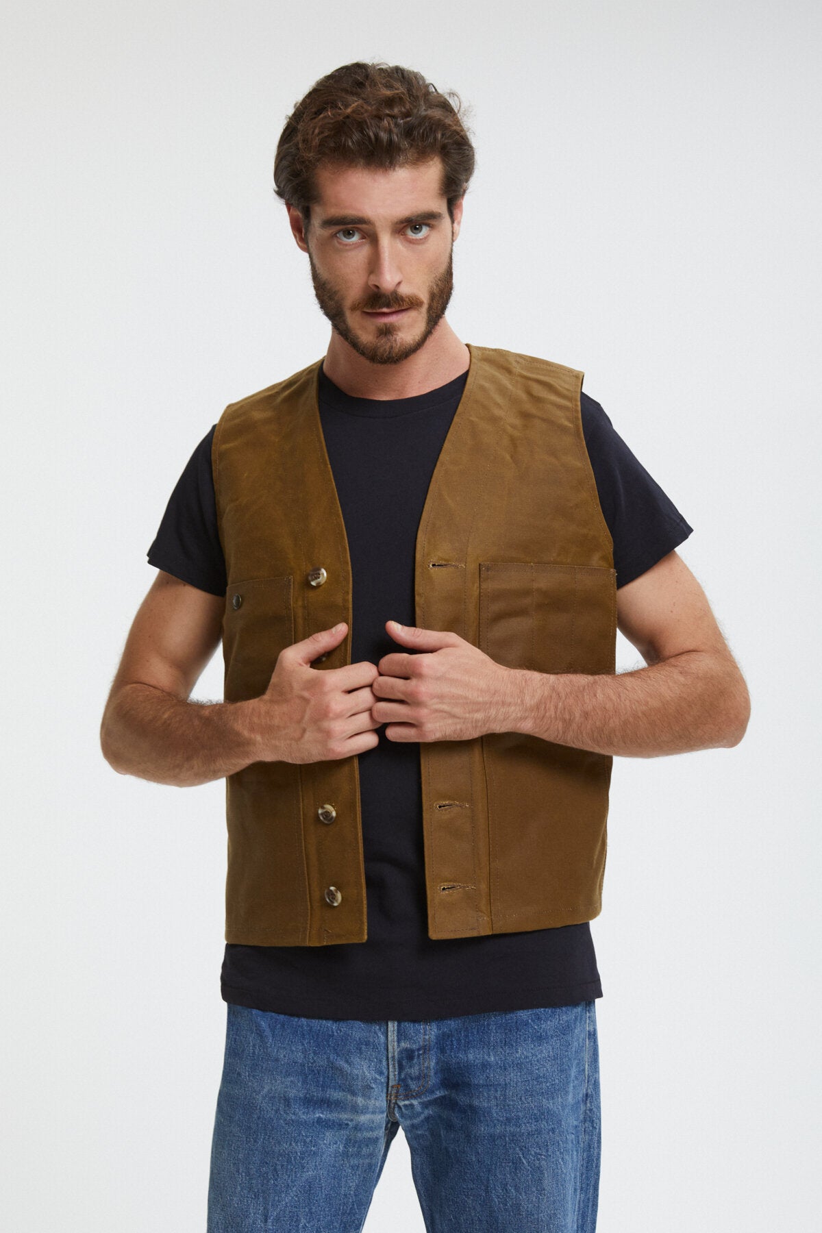 OIL TIN CLOTH VEST