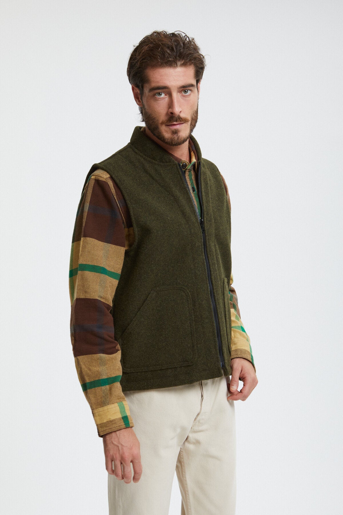 Work Vest Filson Wool Vest Liner MACKINAW WOOL VEST LINER Forest