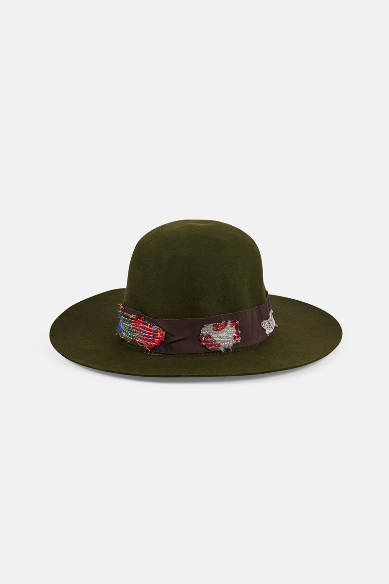 Large Brim Geronimo Loden Hat