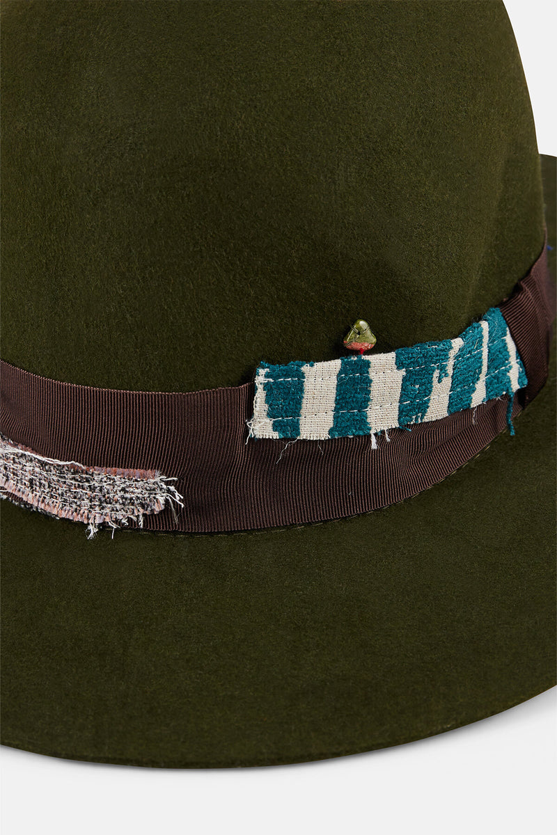 Large Brim Geronimo Loden Hat