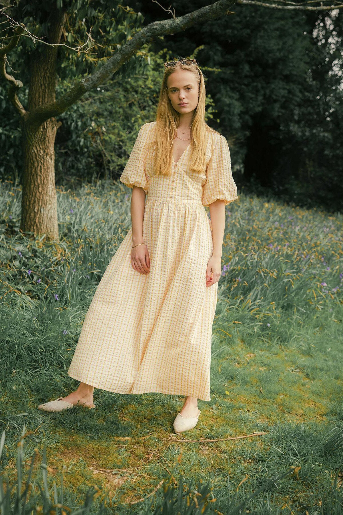 barbour margaret midi dress Belmont Gingham Midi Dress Mallow pink check by Barbour Lady | Women