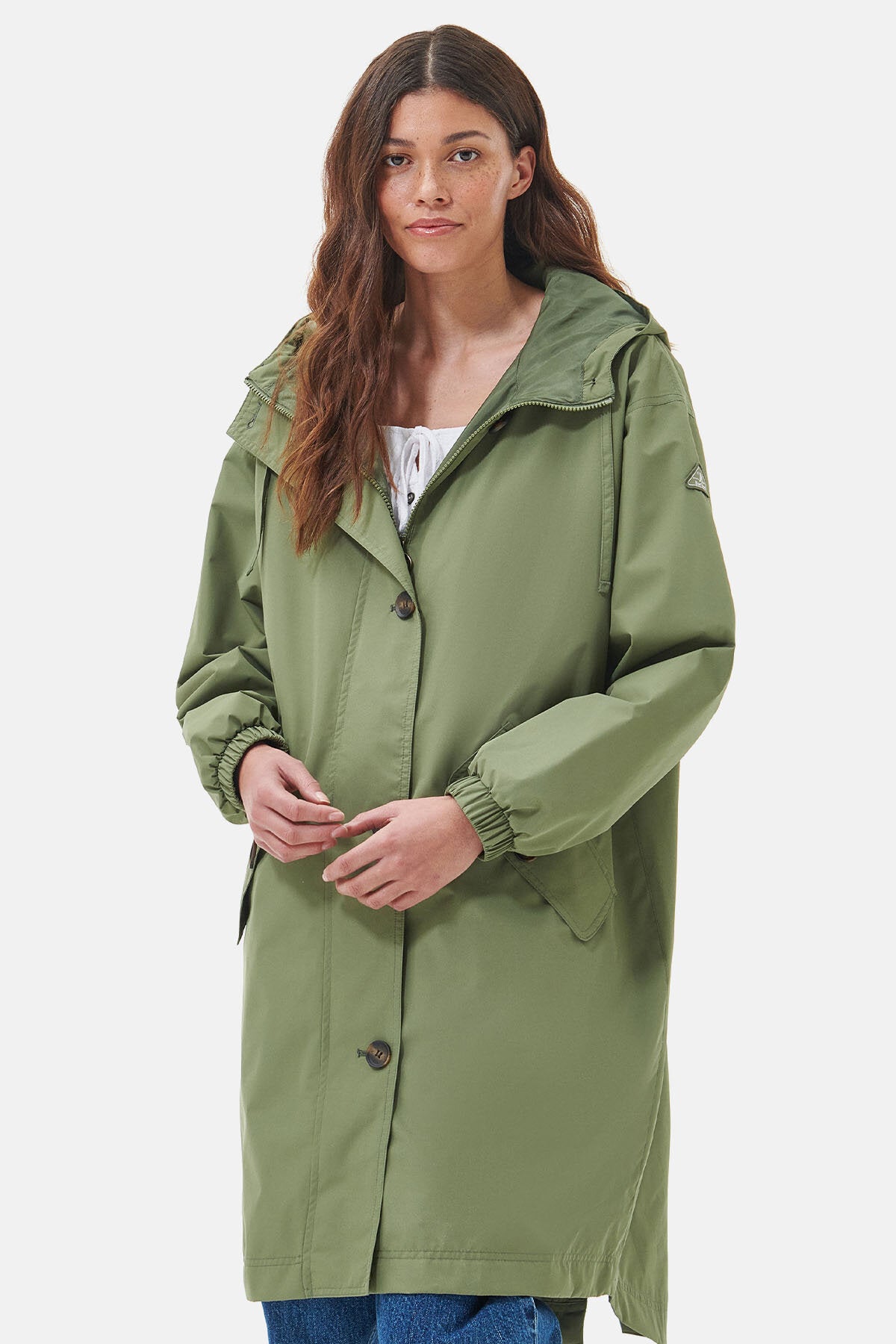 Barbour hot sale green raincoat