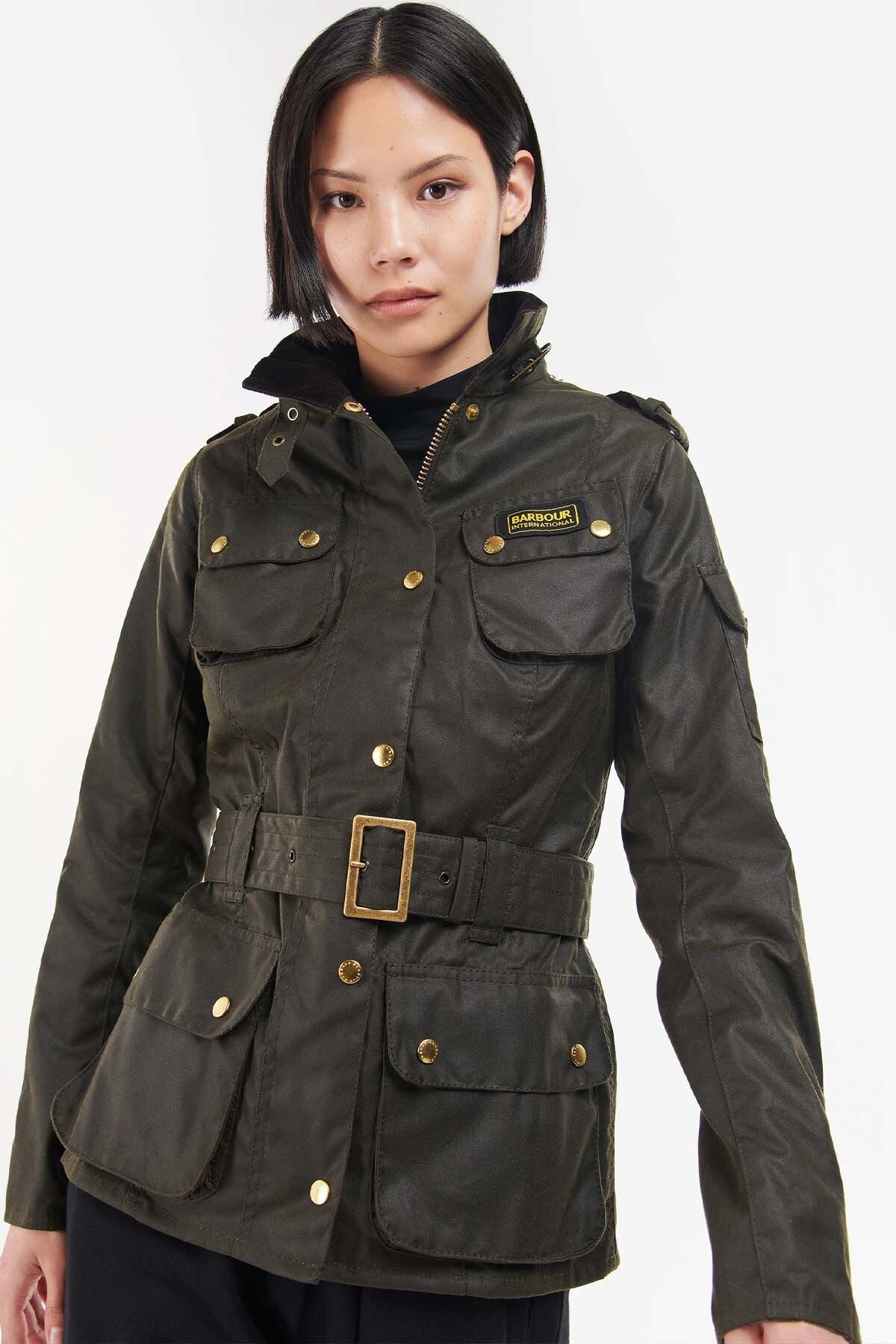 Ladies International Jacket Olive by Barbour International Lady Women WP Store