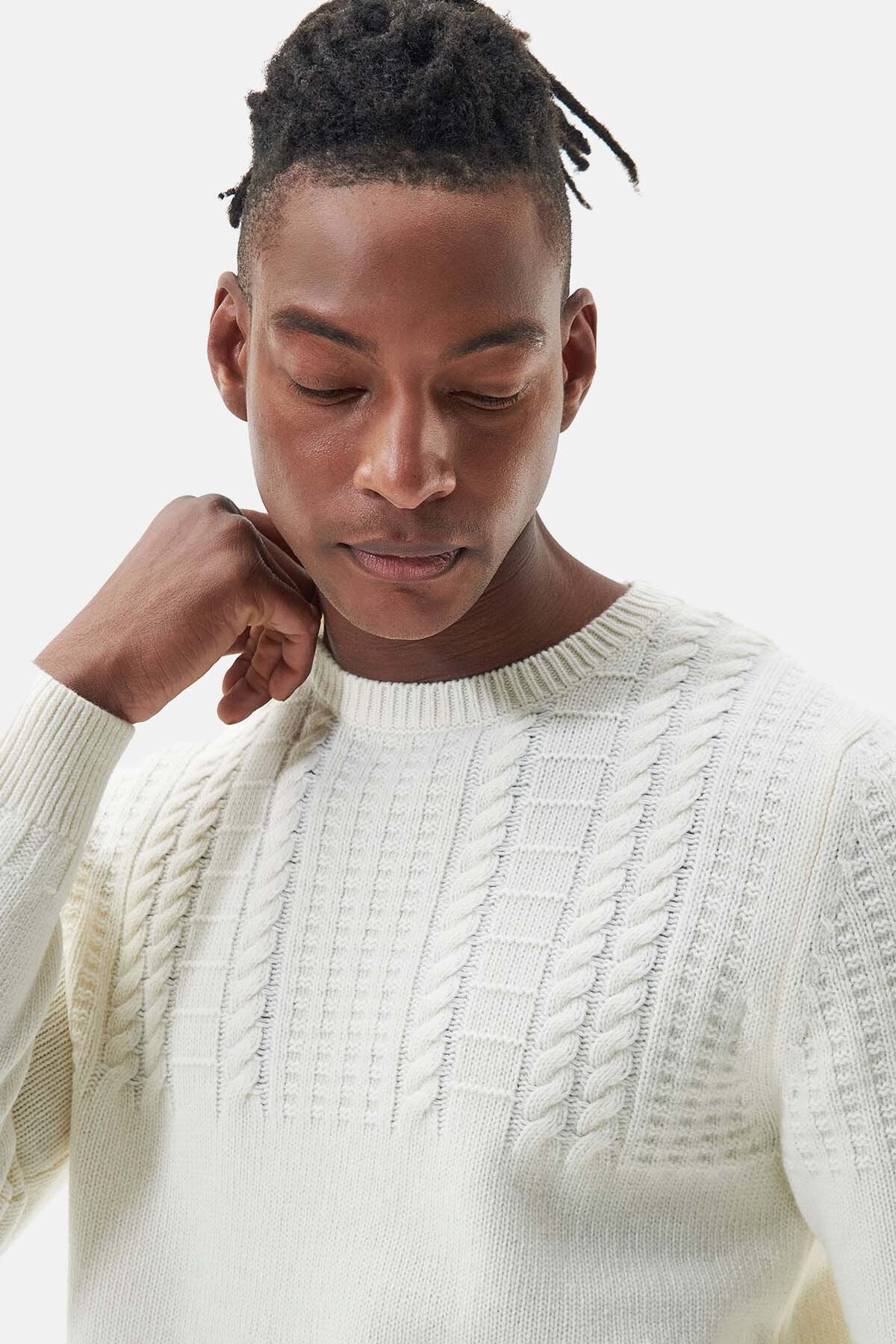 Barbour sweater white online