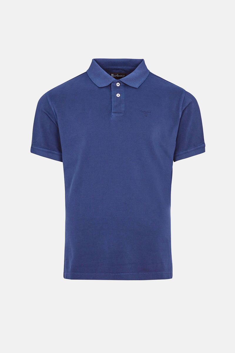 Washed-Out Sports Polo Shirt