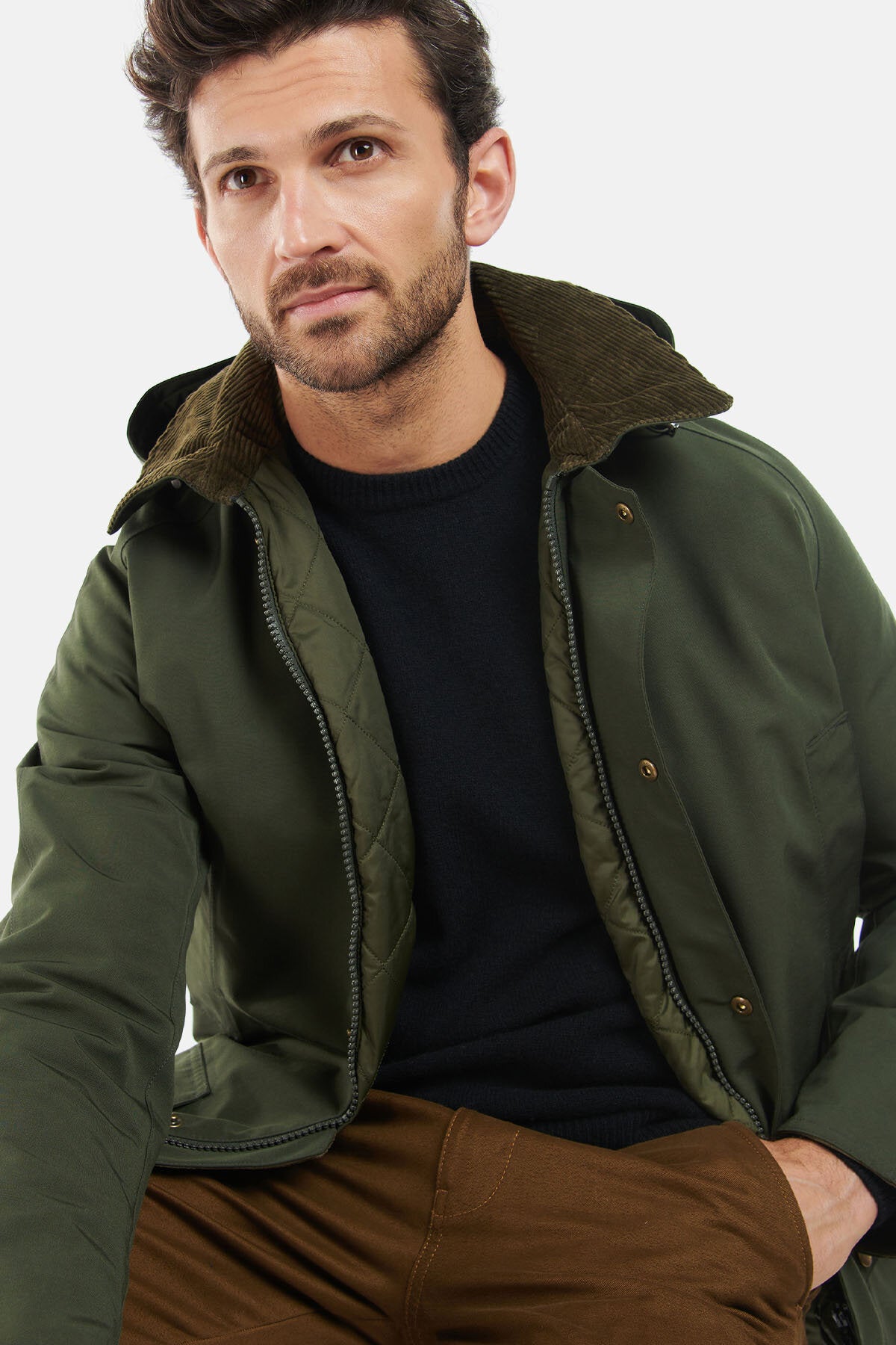 Barbour mens green jacket hotsell