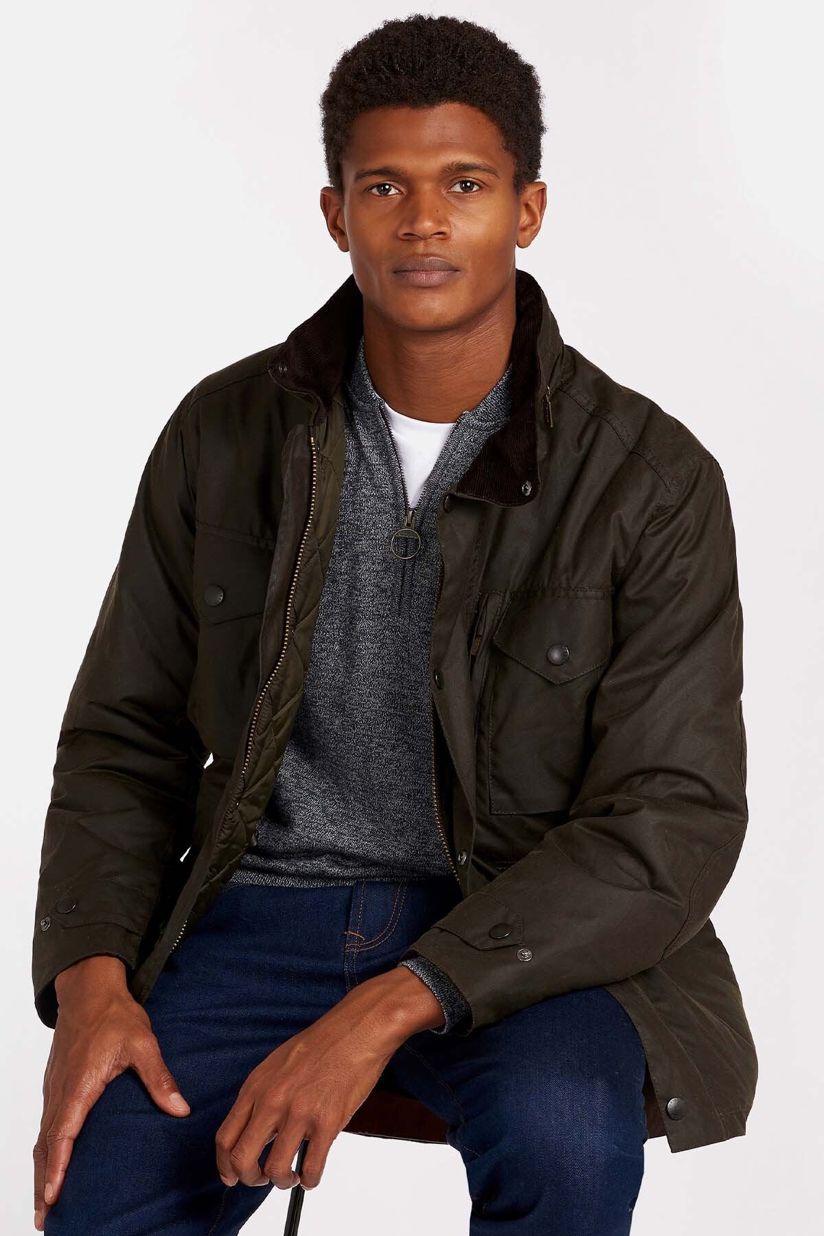 Barbour denim on sale jacket mens