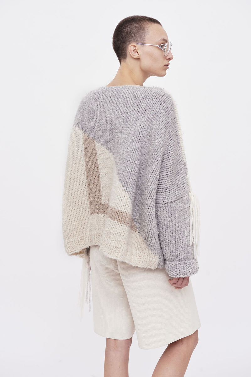 Alpaca Wool Boxy Sweater