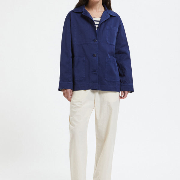 ★le mont★ WGenuine Lmsm Work JacketNavy Le Mont St Michel Authentic Work Jacket Moleskin Navy | Cultizm