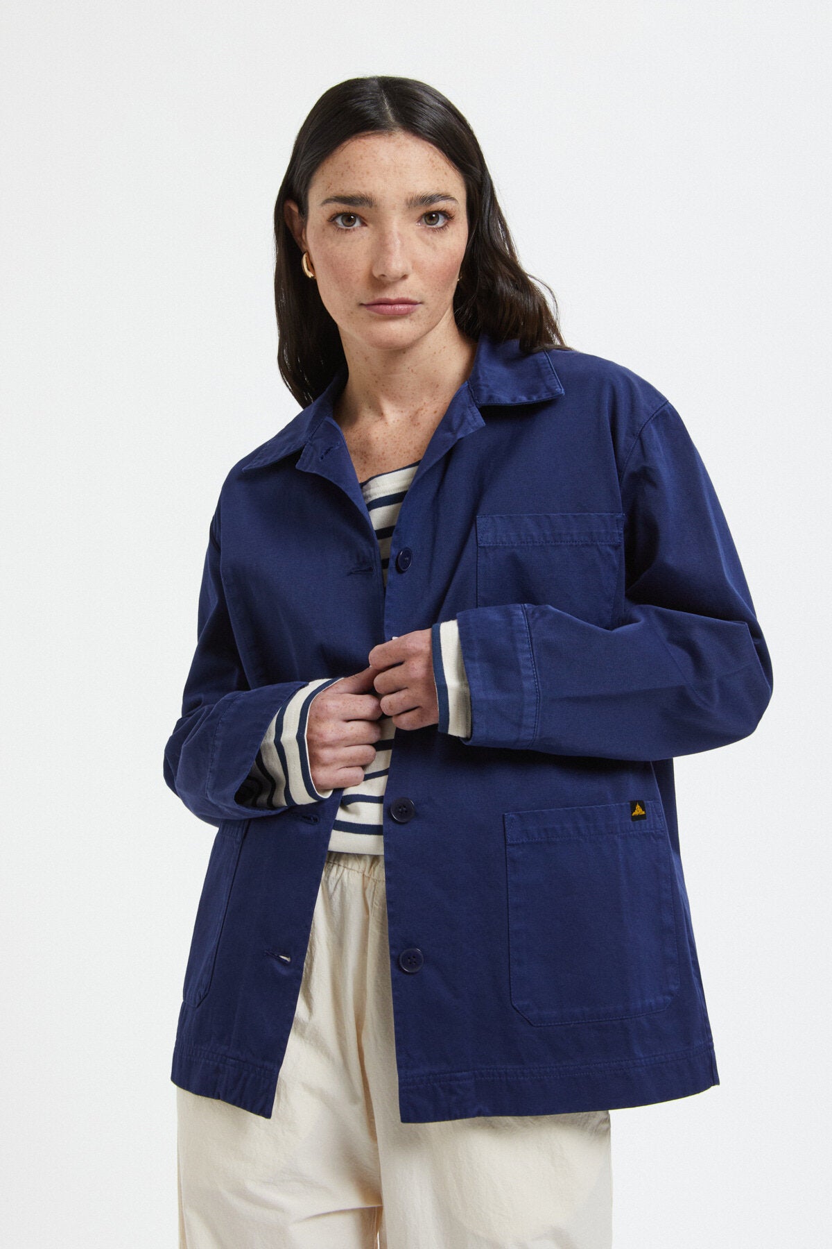 ★le mont★ WGenuine Lmsm Work JacketBlue LE MONT ST MICHEL WORK JACKET | Good Story