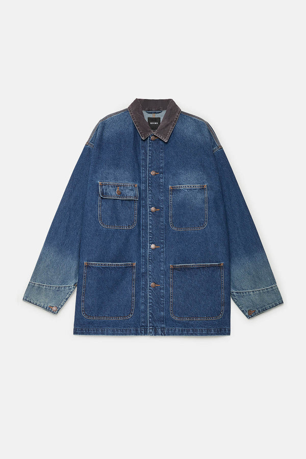 Giacca ampia in denim