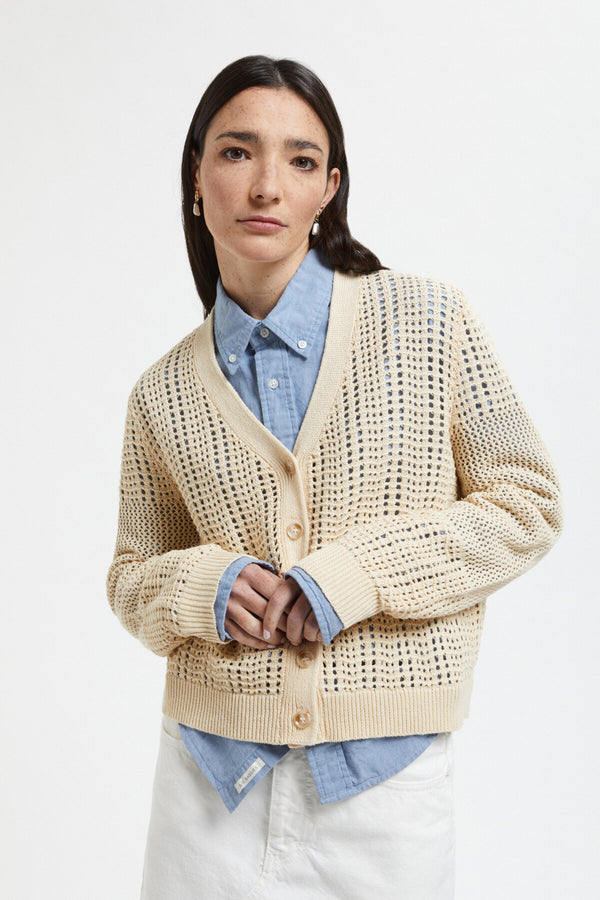 Granod Fancy Knit Cardigan