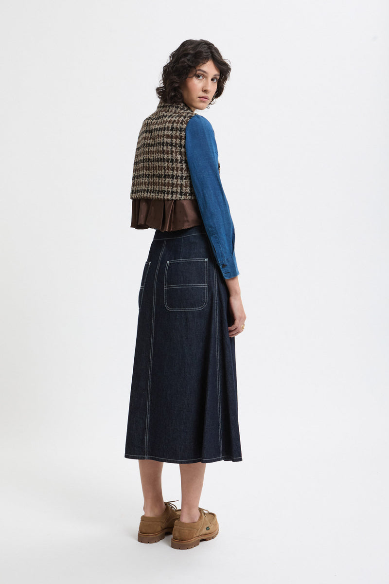 Wraped Pleated Skirt