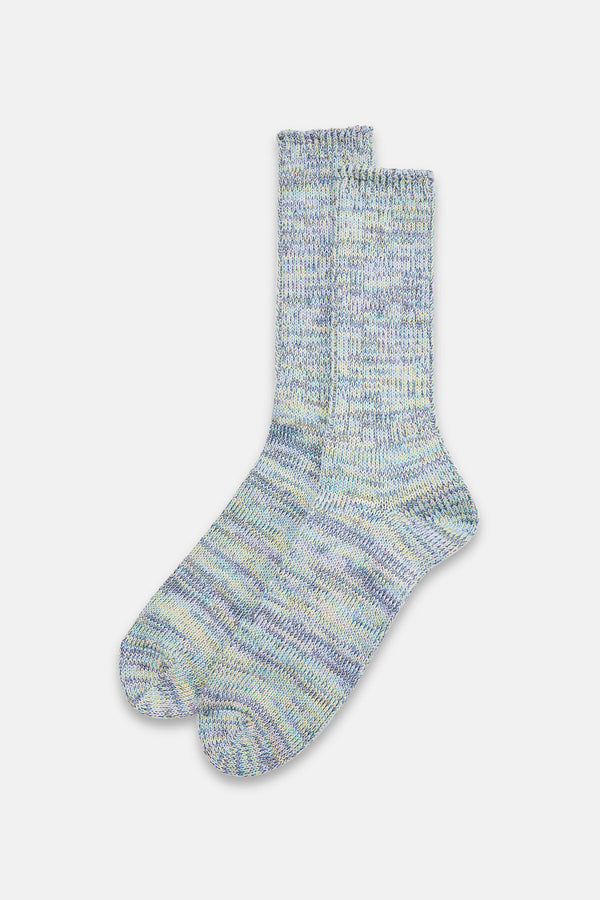 Multicolored ribbed socks