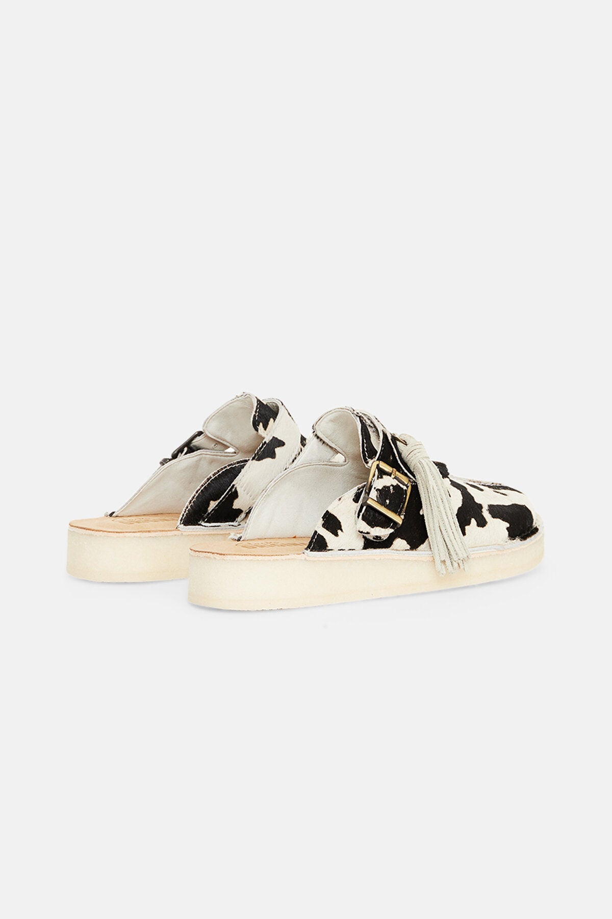 靴 Clarks Trek Mule Tan Cow Print 24cm Trek Mule Suede Cow print by Clarks | Women | WP Store