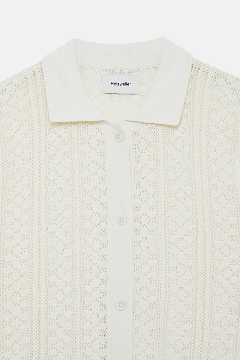 Loch Crochet Knit Shirt
