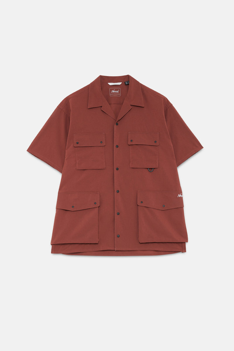 Short Sleeve Dot Air Utility Pocket