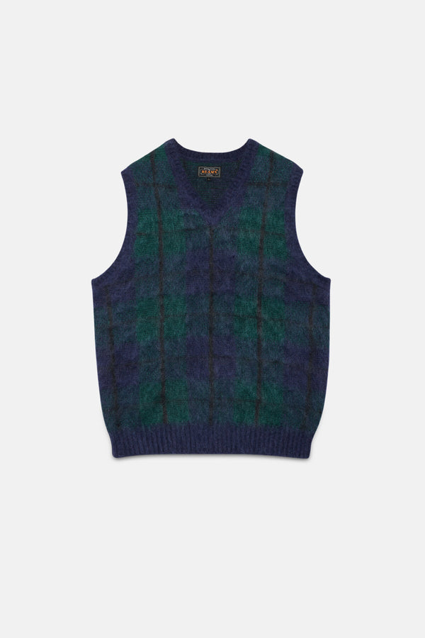 Check Vest Mohair