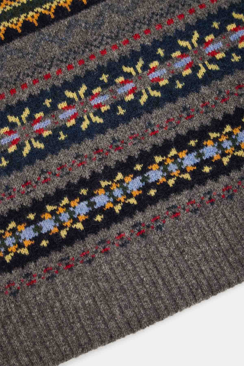 Gilet lavorato a maglia con motivo Fair Isle