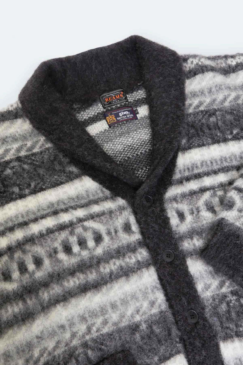 Shawl Collar Cardigan Shaggy