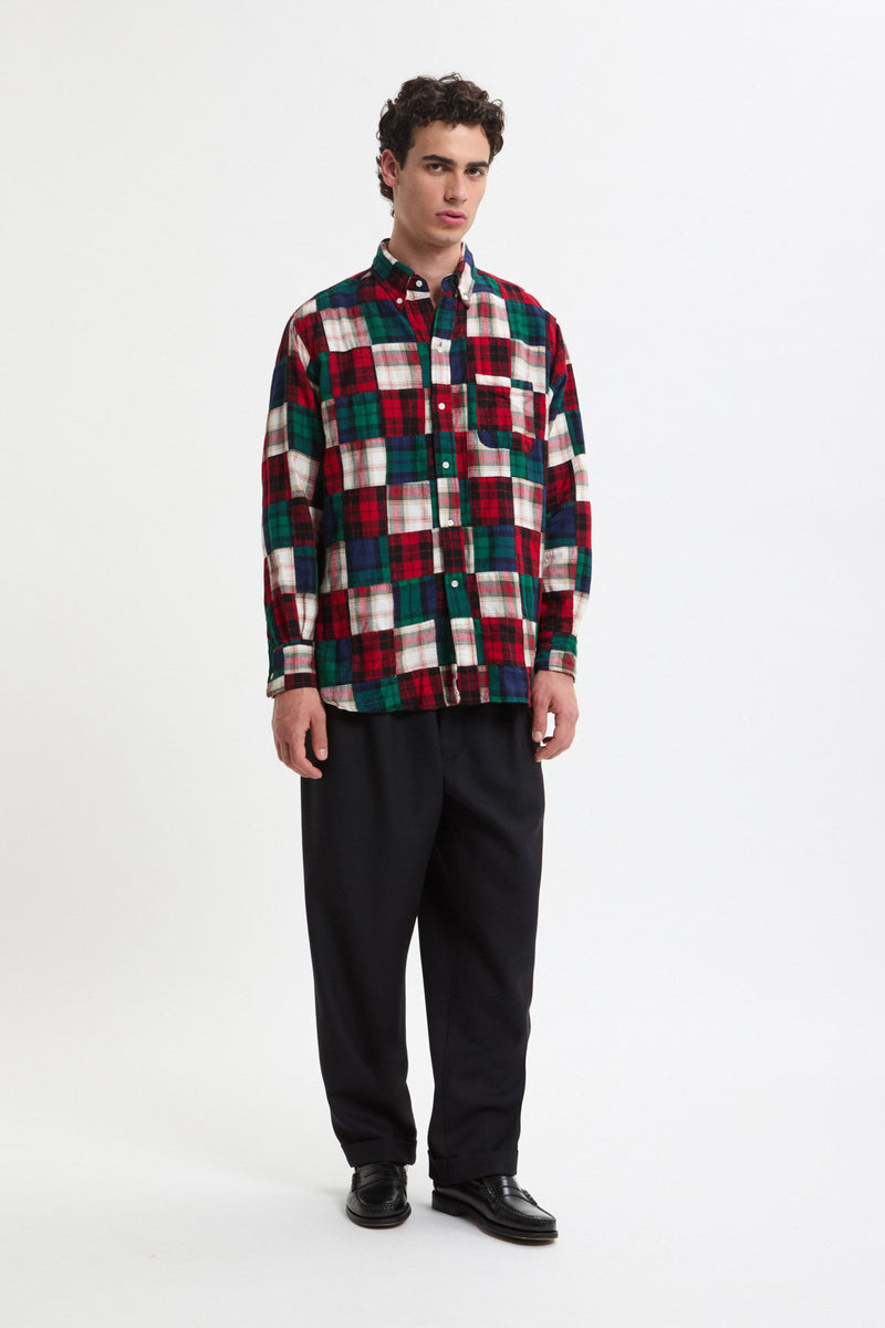 Pantaloni Relax con pieghe effetto “Laundry Wash”