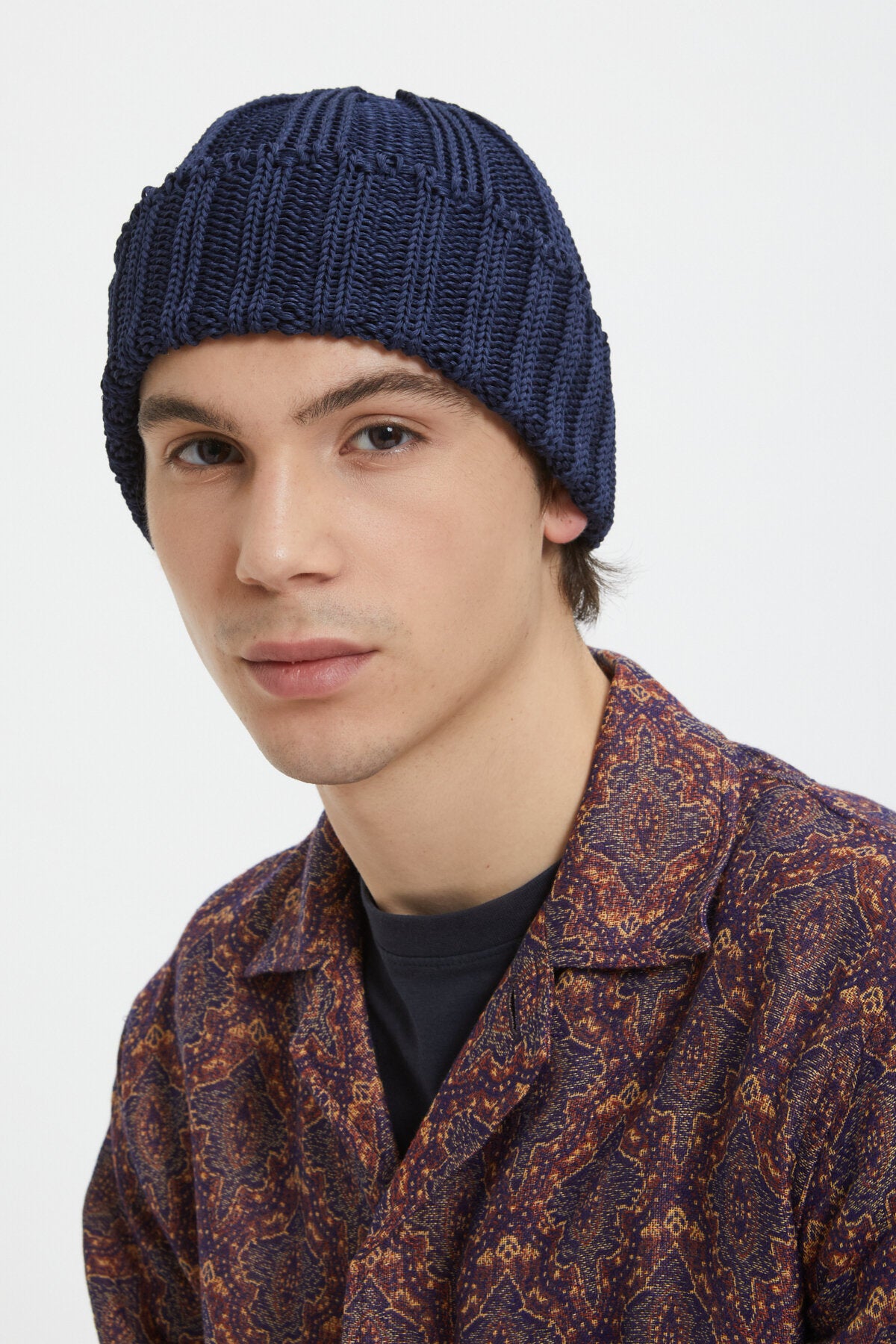 Cotton Watch Cap Navy by Beams | Men | WP Store