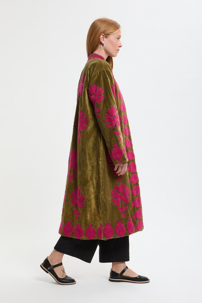 Long Velvet Kimono