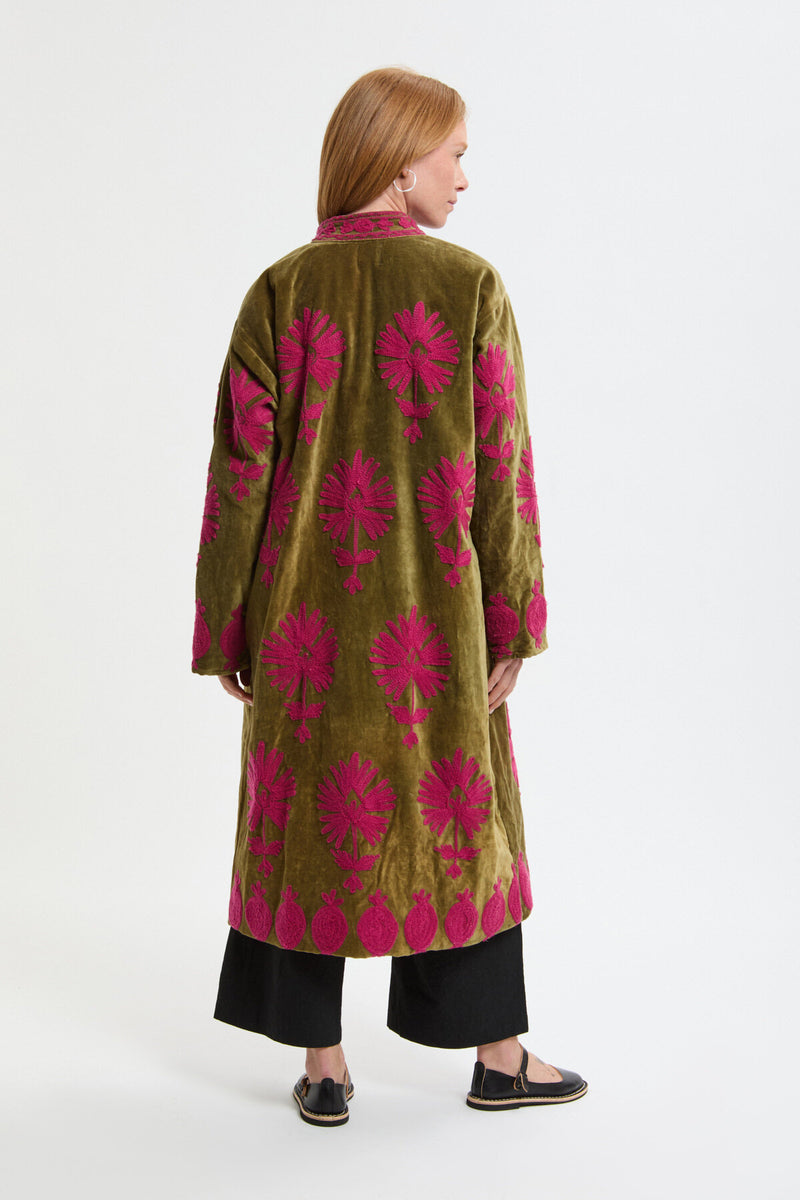 Long Velvet Kimono